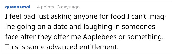 Woman Mocks Guy That Wanted To Take Her On A Date To Applebee's, Gets Destroyed With 19 Responses