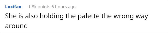People Call Out This Woman Because Her Palette Doesn't Change, She Responds By Saying She Has Been Painting Since Childhood