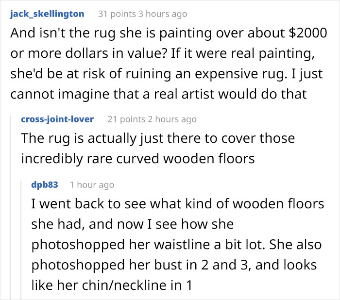 People Call Out This Woman Because Her Palette Doesn't Change, She Responds By Saying She Has Been Painting Since Childhood People Call Out This Woman Because Her Palette Doesn't Change, She Responds By Saying She Has Been Painting Since Childhood