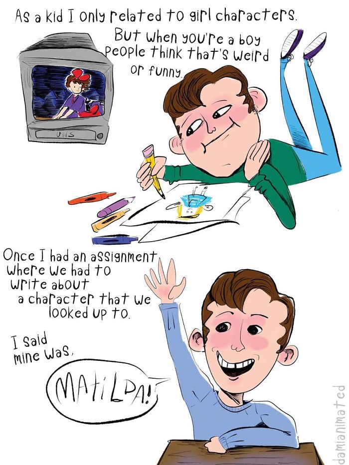 Guy Illustrates How Boys Develop Sexism From Seemingly Small Interactions With Adults