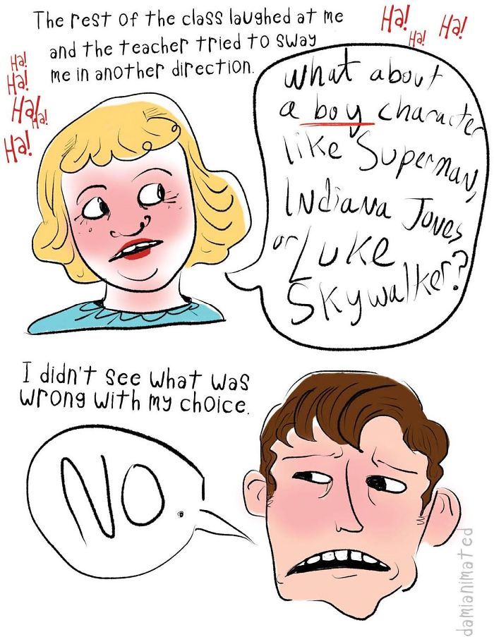 Guy Illustrates How Boys Develop Sexism From Seemingly Small Interactions With Adults
