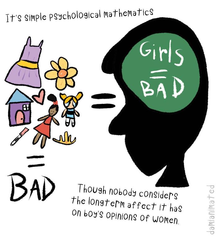 Guy Illustrates How Boys Develop Sexism From Seemingly Small Interactions With Adults Guy Illustrates How Boys Develop Sexism From Seemingly Small Interactions With Adults