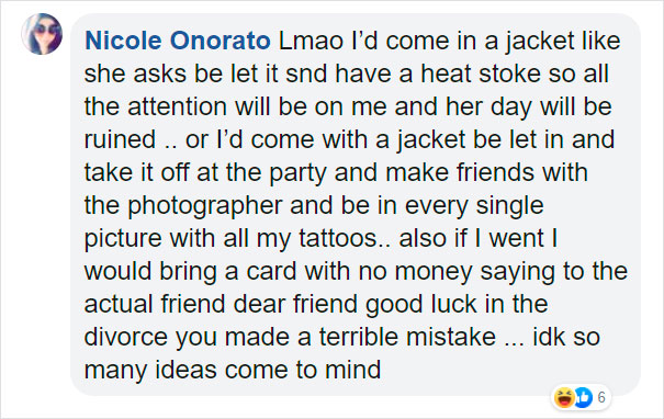 Bride Asks Guest To Cover Her Tattoos For The Wedding, So She Shares Their Full Conversation On Bride Shaming Group Bride Asks Guest To Cover Her Tattoos For The Wedding, So She Shares Their Full Conversation On Bride Shaming Group