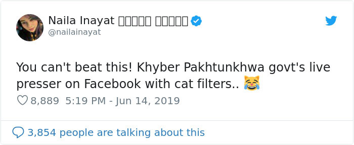 Pakistani Government Officials Accidentally Turn On Cat Filter During Facebook Live, Hilarity Ensues