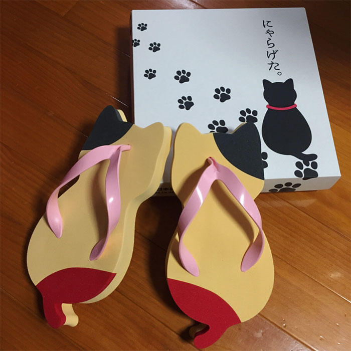 These Cat-Shaped Sandals Were Created By A Japanese Company, And They Look Adorable