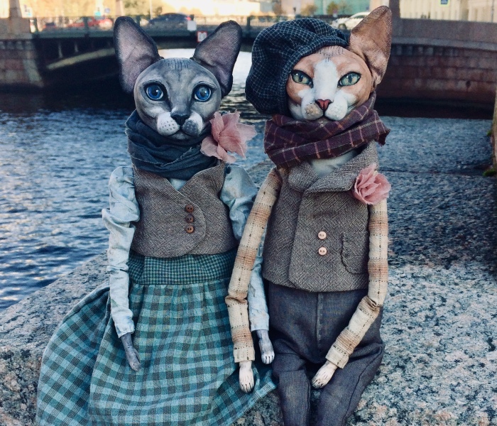 The Puppeteer From Saint Petersburg Creates Realistic Dolls Of Sphynx Cats