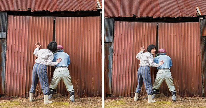 I’m Fascinated By Scarecrows In Japan And I Take Self-Portraits With Them (14 Pics)