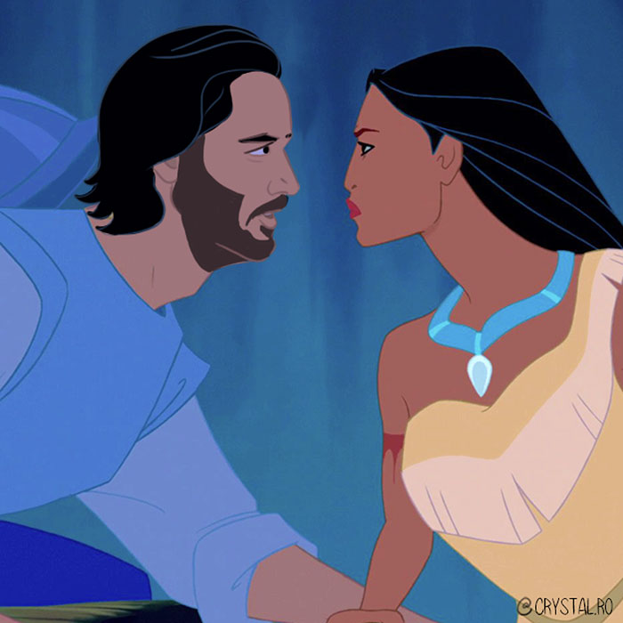 Artist Reimagines Keanu Reeves As 9 Disney Princes, Absolutely Nails It