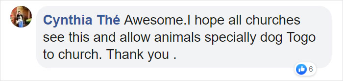 Priest Has An Adorable Reaction To A Dog Who Crashed His Church Service