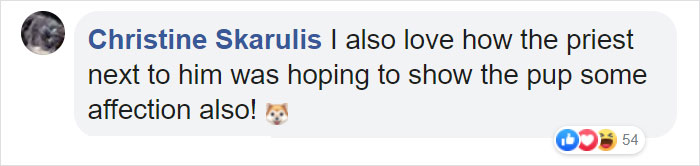 Priest Has An Adorable Reaction To A Dog Who Crashed His Church Service