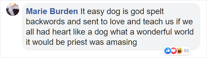 Priest Has An Adorable Reaction To A Dog Who Crashed His Church Service