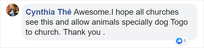 Priest Has An Adorable Reaction To A Dog Who Crashed His Church Service