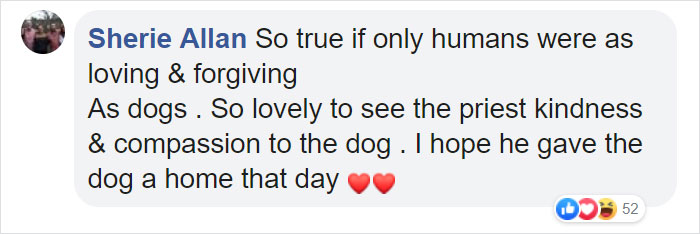 Priest Has An Adorable Reaction To A Dog Who Crashed His Church Service