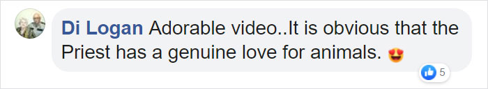 Priest Has An Adorable Reaction To A Dog Who Crashed His Church Service