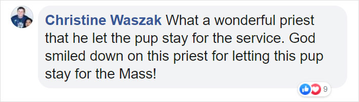 Priest Has An Adorable Reaction To A Dog Who Crashed His Church Service