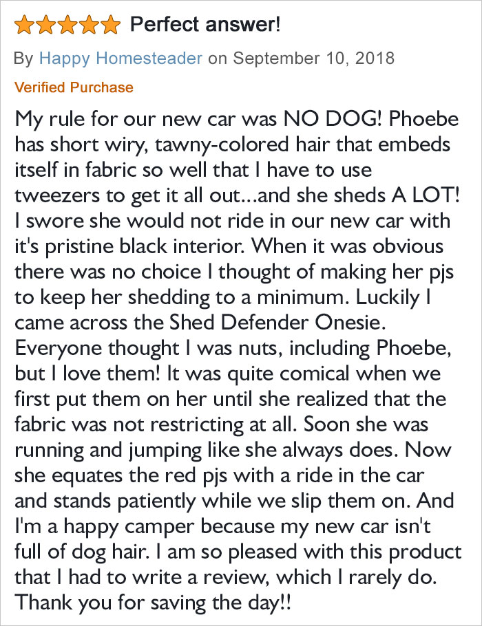 Amazon Is Selling Dog Onesies That Protect Your House From Shedding And Helps Reduce Their Anxiety