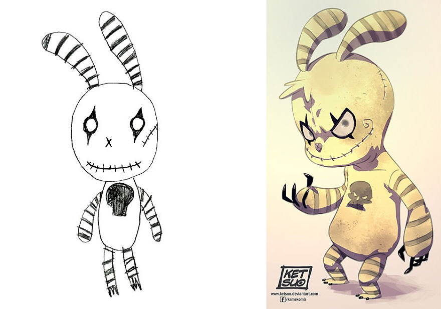 Artists From Around The World Have Drawn Hundreds Of Monsters Based On My Kids' Designs