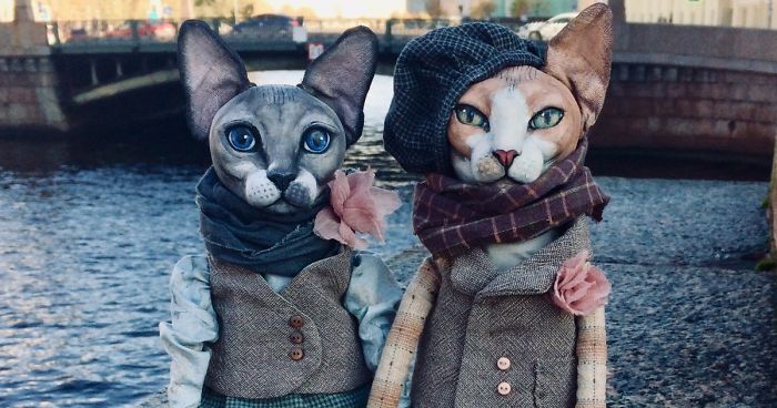 The Puppeteer From Saint Petersburg Creates Realistic Dolls Of Sphynx Cats