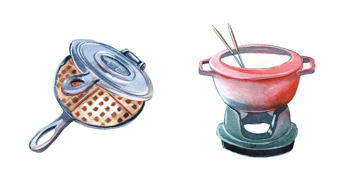 I Made These Watercolors For Kitchens
