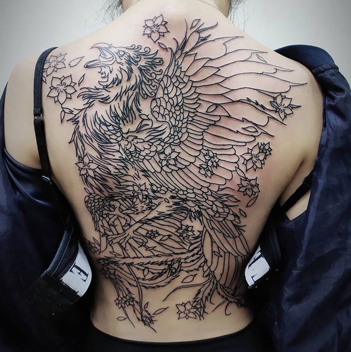 Full Back Phoenix In Progress