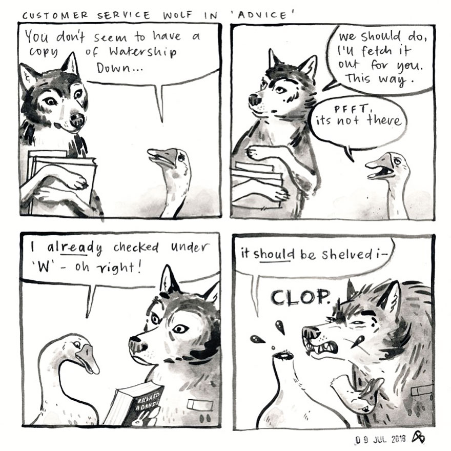 Customer Service Wolf In 'Advice'