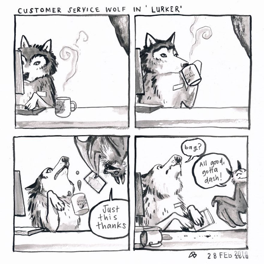 Customer Service Wolf In 'Lurker'