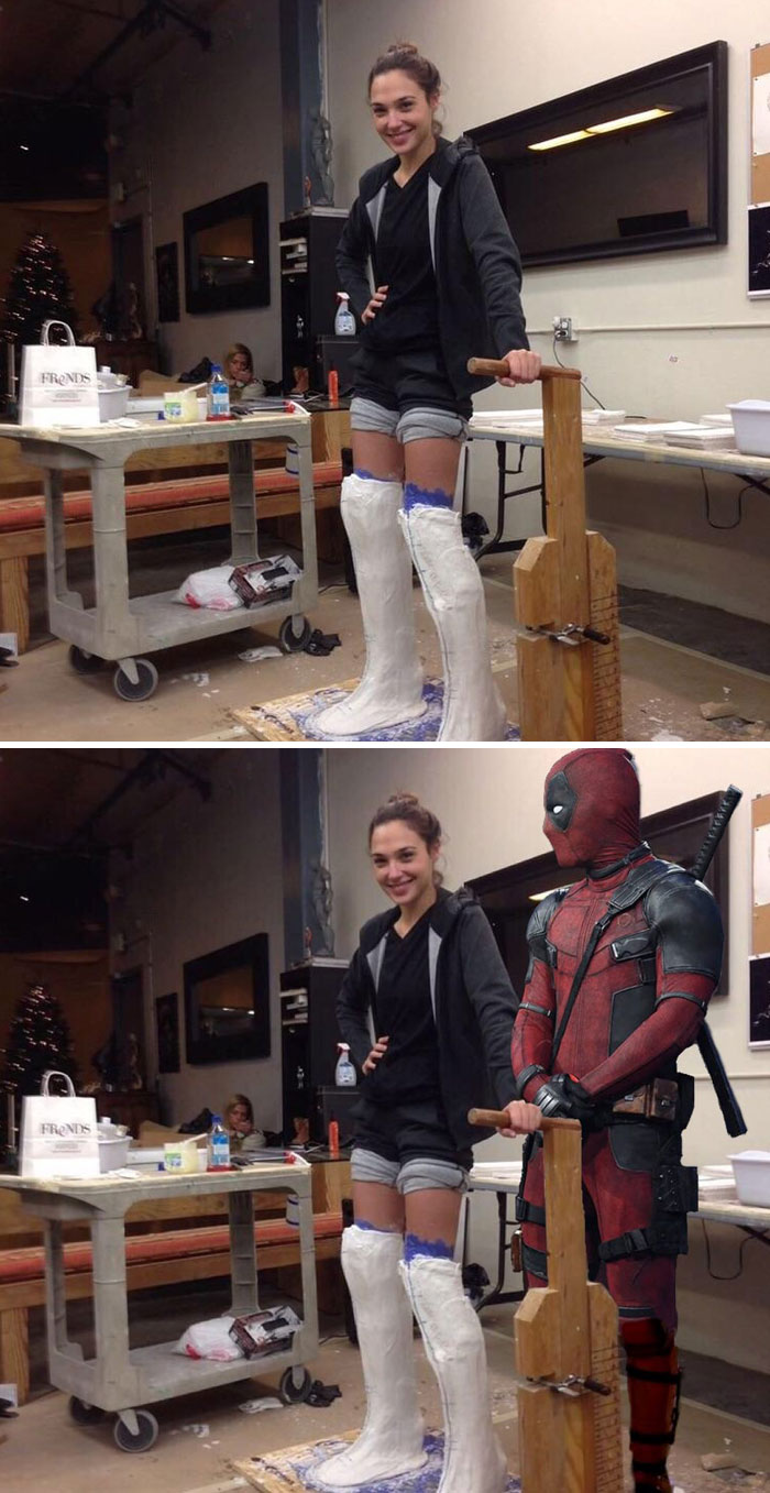 Gal Gadot Getting Her Wonder Women Boots Molded