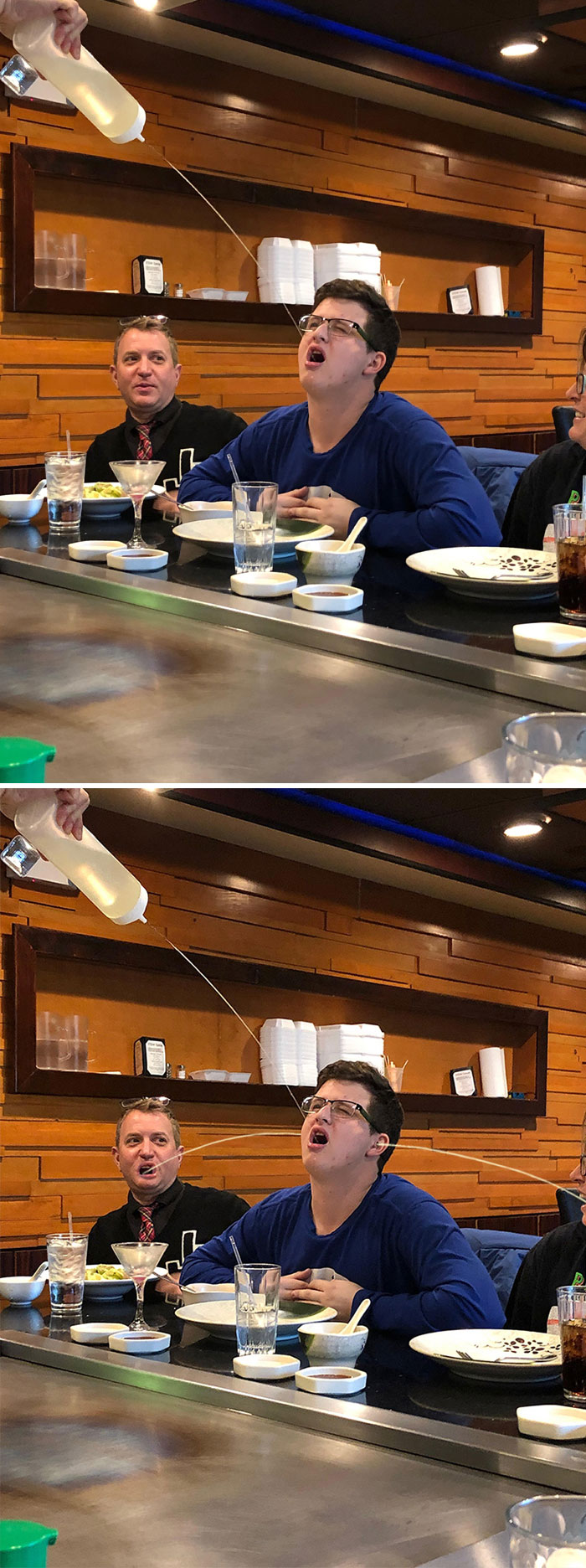 Pakistani Rangers (In Black) Face Off Against The Indian Border Security Force At The Beating Retreat Ceremony