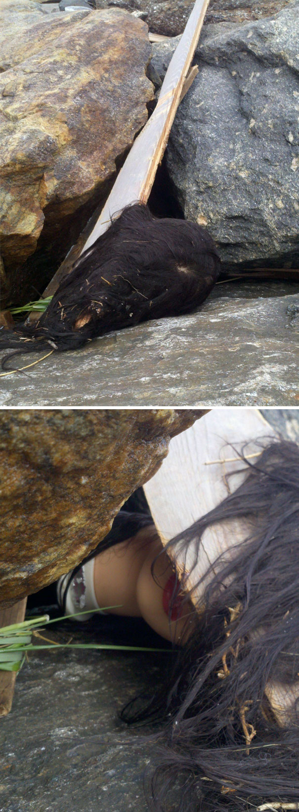 "Head" On Beach After Sandy