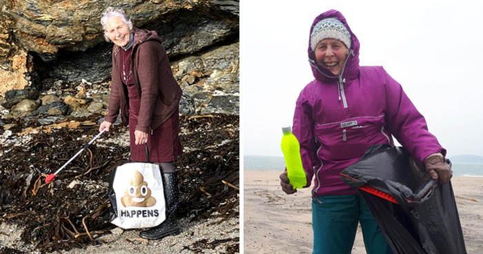 70-Year-Old Grandma Cleans 52 Beaches In One Year After Watching A Documentary About Plastic Pollution
