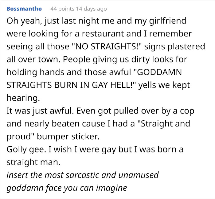 22 Sassiest Responses To Homophobe Comparing Being Straight During Pride Month To Being A Jew In Nazi Germany