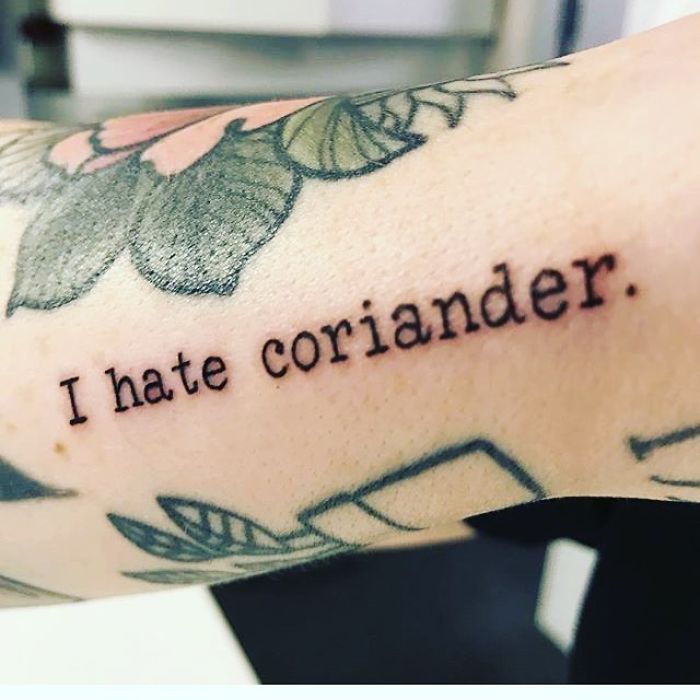 I Hate Coriander