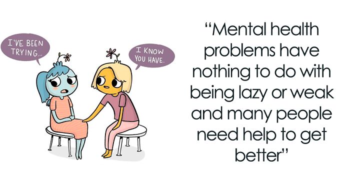 14 Adorable Illustrations That I Drew To Enlighten People About Mental ...