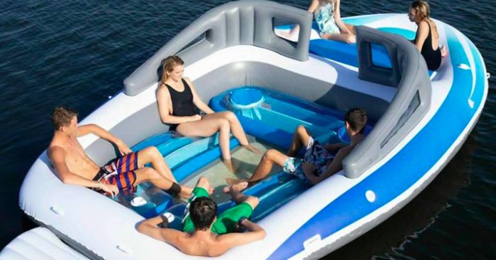 Amazon’s Life-Size Inflatable Speedboat Will Make You Feel Like A Millionaire