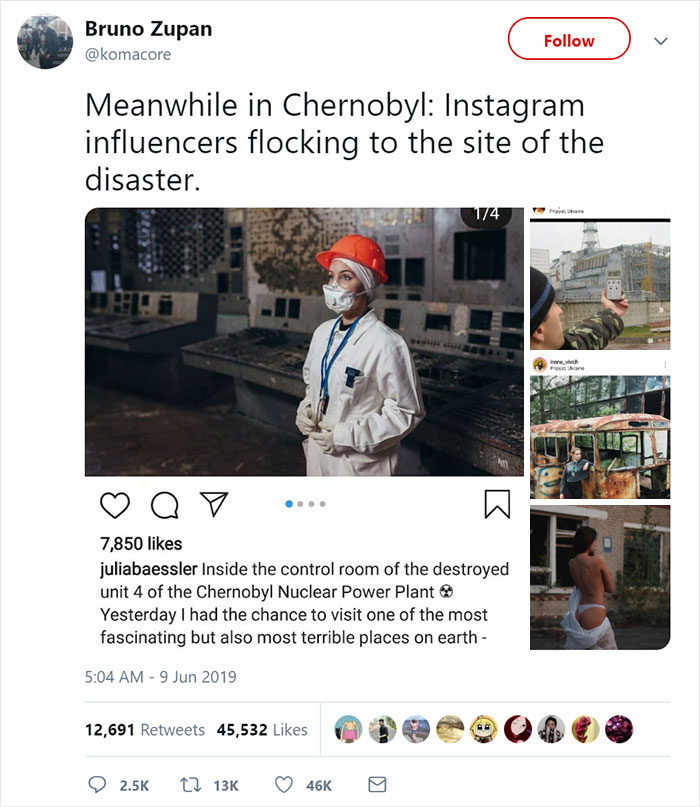 HBO 'Chernobyl' Creator Calls Out Influencers After These Pictures HBO 'Chernobyl' Creator Calls Out Influencers After These Pictures