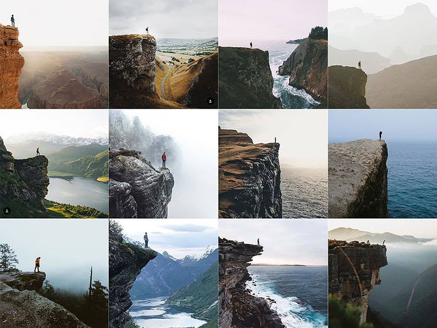 Person At The Edge Of A Cliff