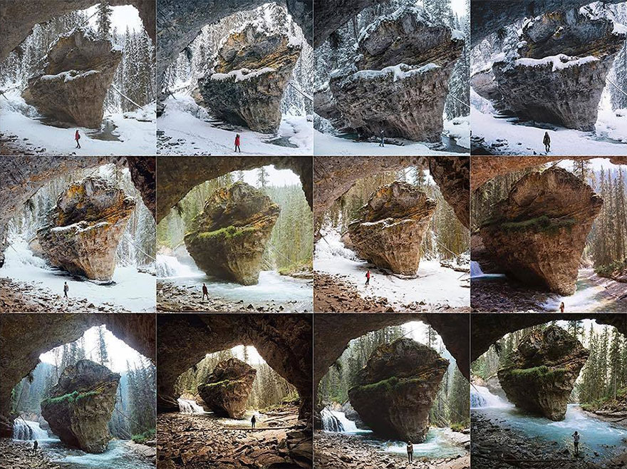 Person Centered In Front Of This Big Rock In This One Cave. Also It Has Come To My Attention That You Aren’t Supposed To Go Here. Respect The Parks