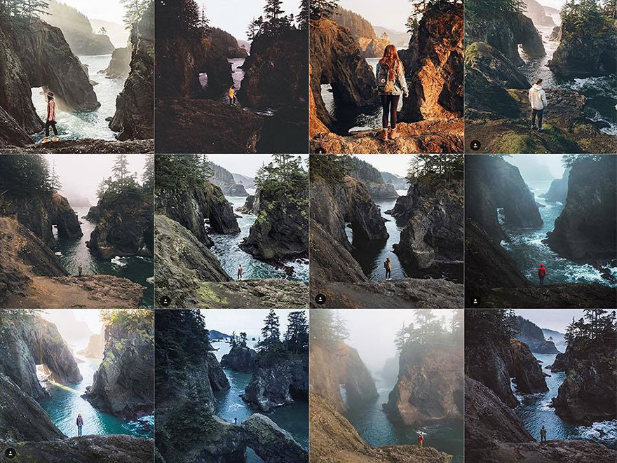 Person Standing At This One Spot In Oregon