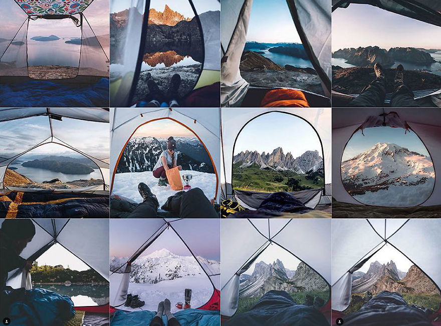 Purply Blueish Tent Hole