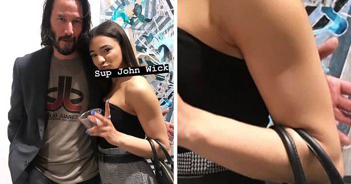 Keanu Reeves Doesn't Touch People When Taking Pictures And People Love It (5 Pics)Keanu Reeves Doesn't Touch People When Taking Pictures And People Love It (5 Pics)