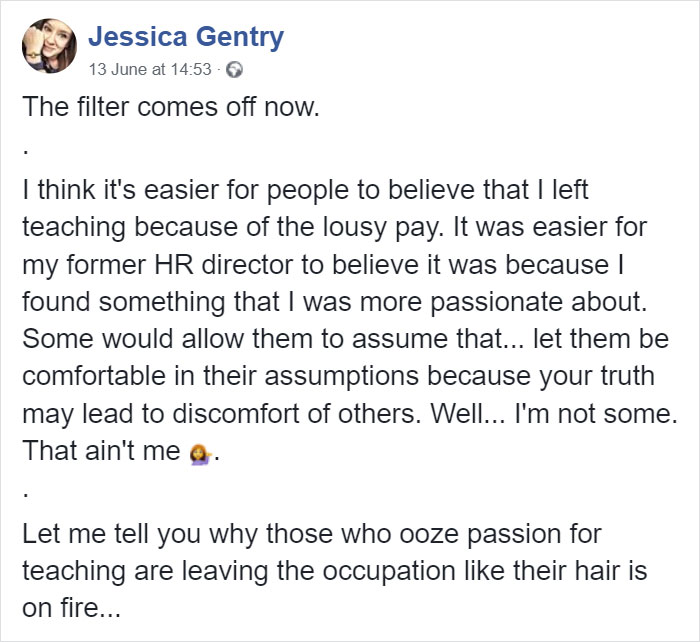 Ex-Kindergarten Teacher Lists 5 Reasons Why She Quit Her Job, Gets 263K Likes Ex-Kindergarten Teacher Lists 5 Reasons Why She Quit Her Job, Gets 263K Likes