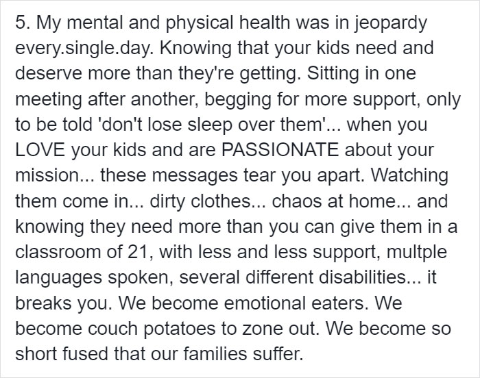Ex-Kindergarten Teacher Lists 5 Reasons Why She Quit Her Job, Gets 263K Likes Ex-Kindergarten Teacher Lists 5 Reasons Why She Quit Her Job, Gets 263K Likes