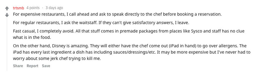 We Asked People With Food Allergies The Stupidest/Least Helpful Things They've Ever Been Told By Restaurant Staff (11 Responses)