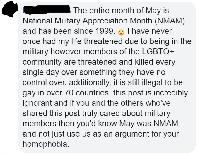 Someone Uses Military As An Argument To Insult LGBTQ, Gets Shut Down With 16 Responses