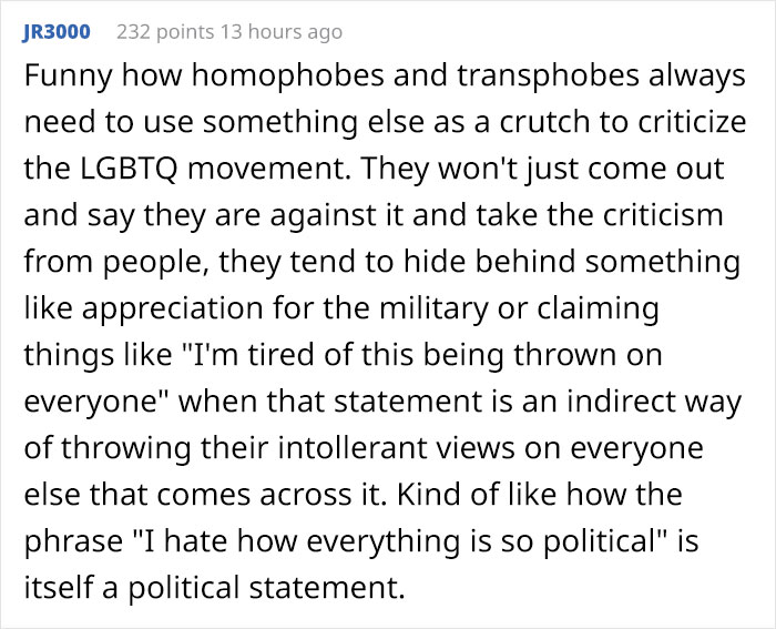 Someone Uses Military As An Argument To Insult LGBTQ, Gets Shut Down With 16 Responses