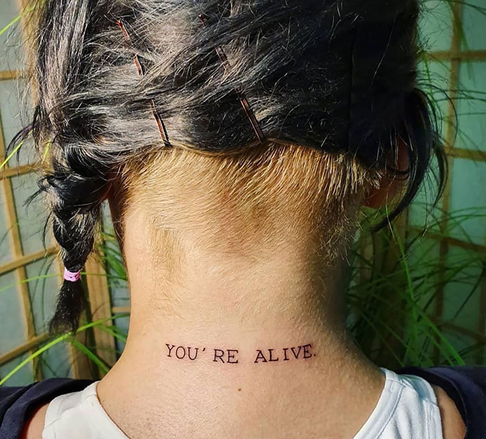 Neck Tattoo Idea