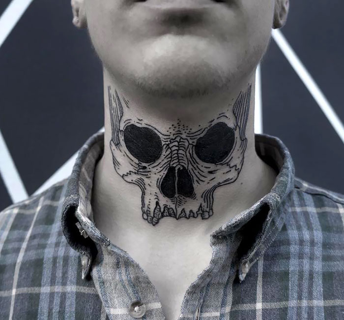 Skull On Neck