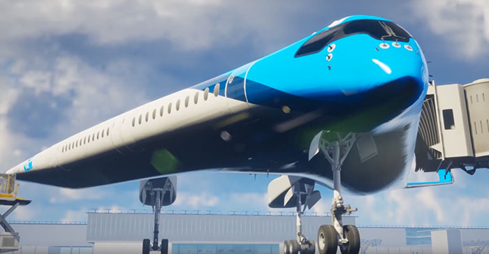 This Flying-V Airliner Was Designed By A Student And It Will Use 20% Less Fuel This Flying-V Airliner Was Designed By A Student And It Will Use 20% Less Fuel