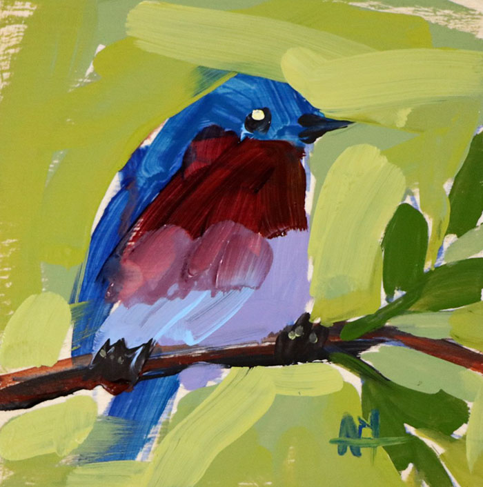 Bird Oil Painting