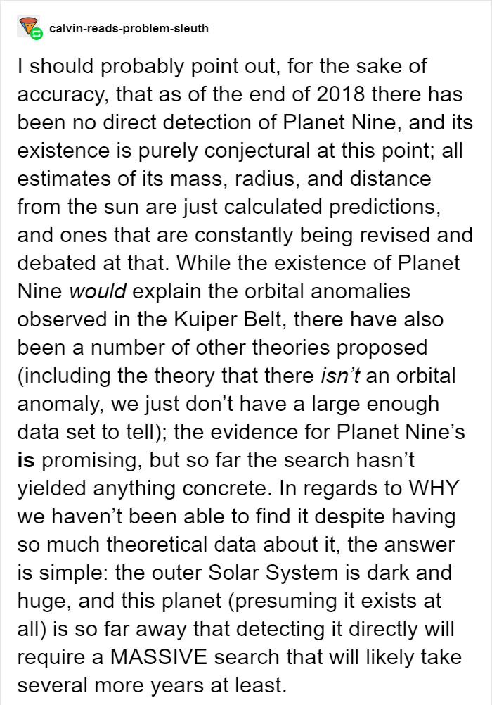 Scientists Say There Could Be A 9th Planet In Our Solar System And Tumblr Freaks Out